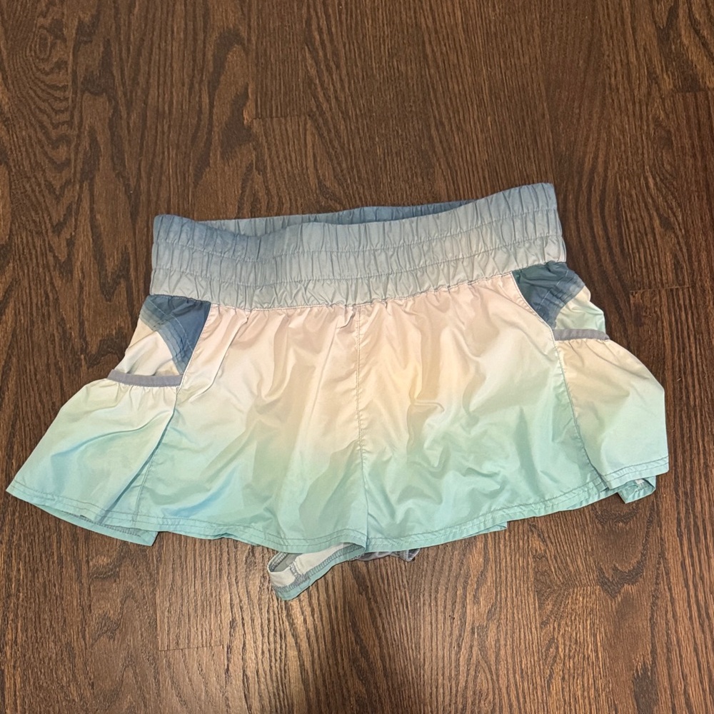 FP Movement by Free People Blue and White Athletic Shorts